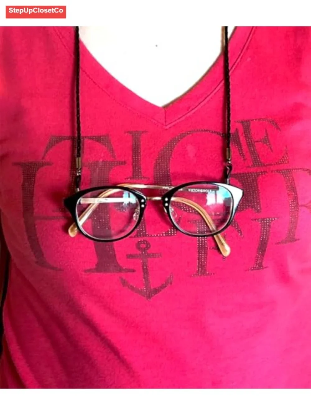 PU Leather Glasses Holder Strap Cord Retainer Lanyard Eyeglass Necklace Unisex